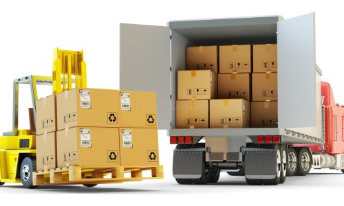 freight-transportation-packages-shipment-warehouse-logistics-concept-delivery-truck-full-cardboard-boxes-forklift-72155884